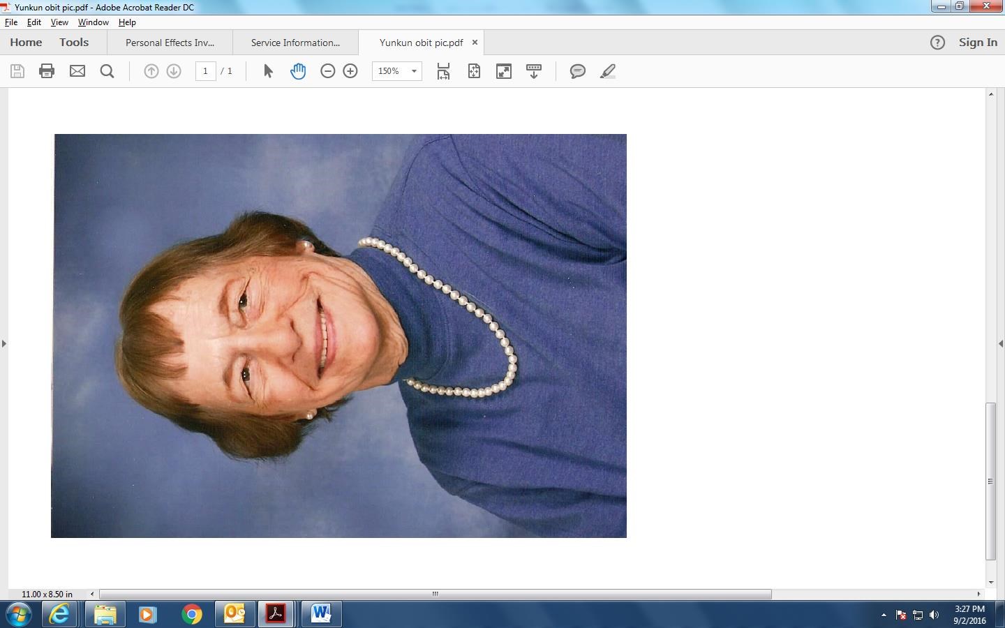 Obituary of Marjorie Christine Yunkun