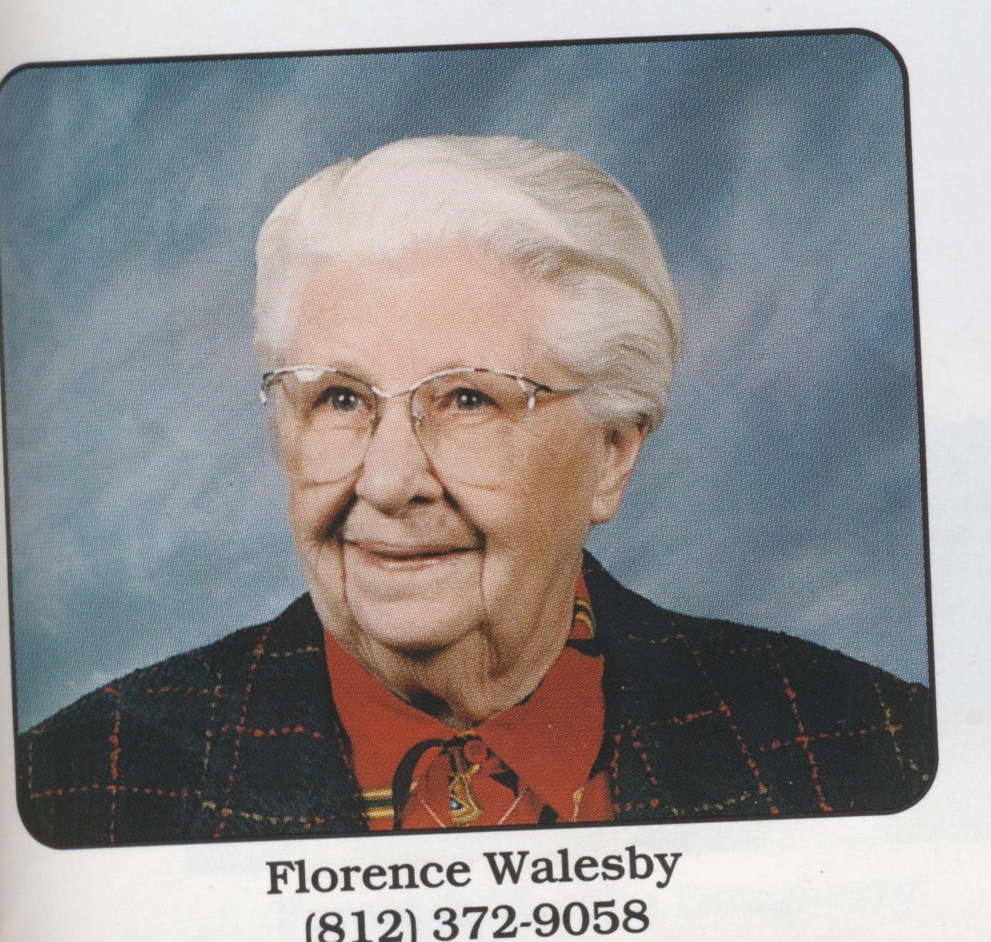 Obituary of Florence Marie Walesby