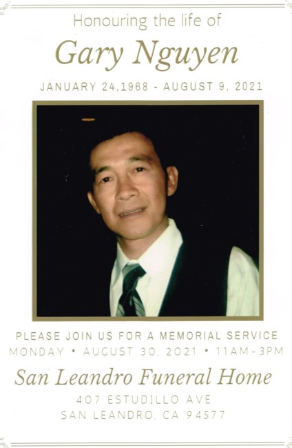 Obituary of Phong Xuan Nguyen