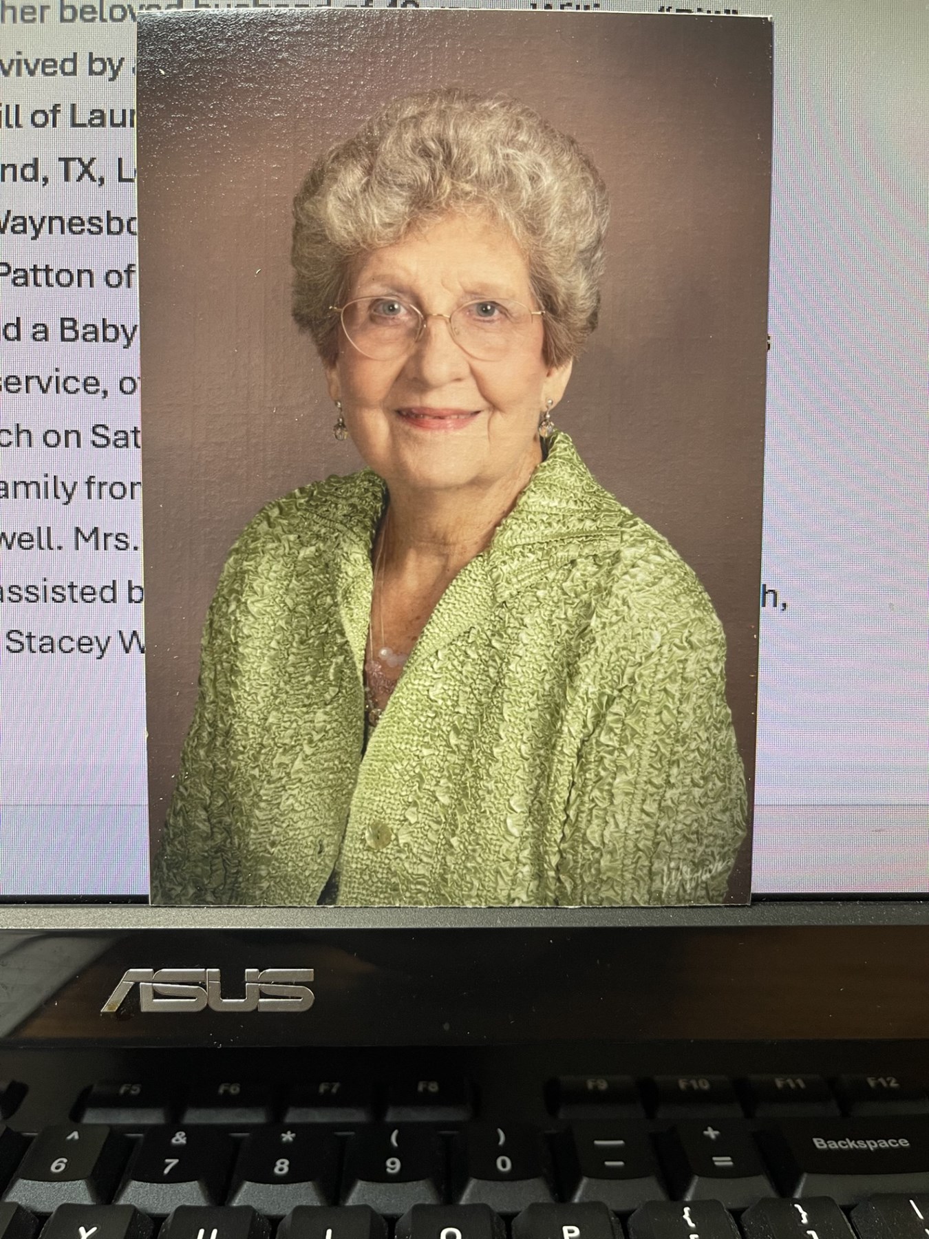 Obituary of Edna Williamson Morris