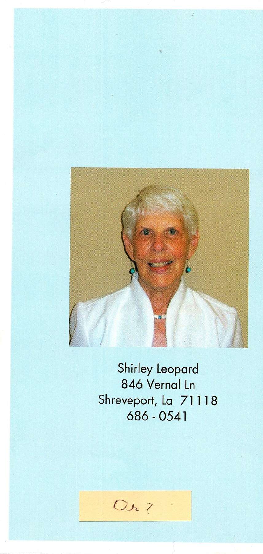 Obituary of Shirley McEntire Leopard