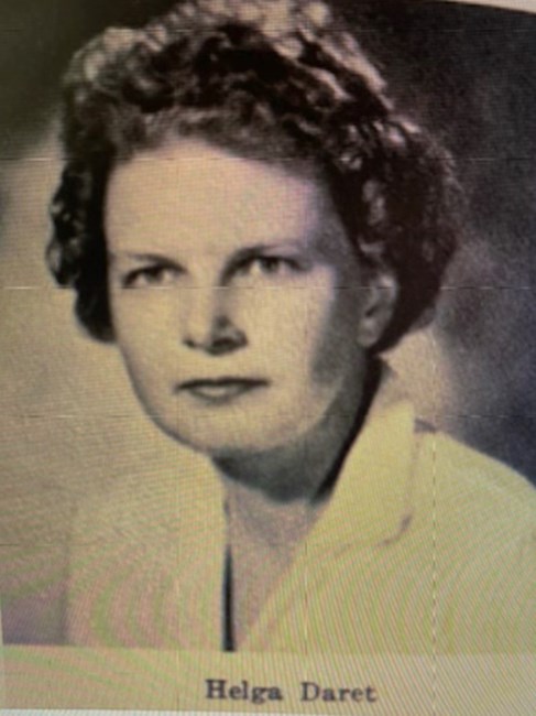 Obituary of Helga Kehm Daret