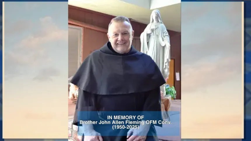 Avis de décès de Brother John Allen Fleming, OFM Conv