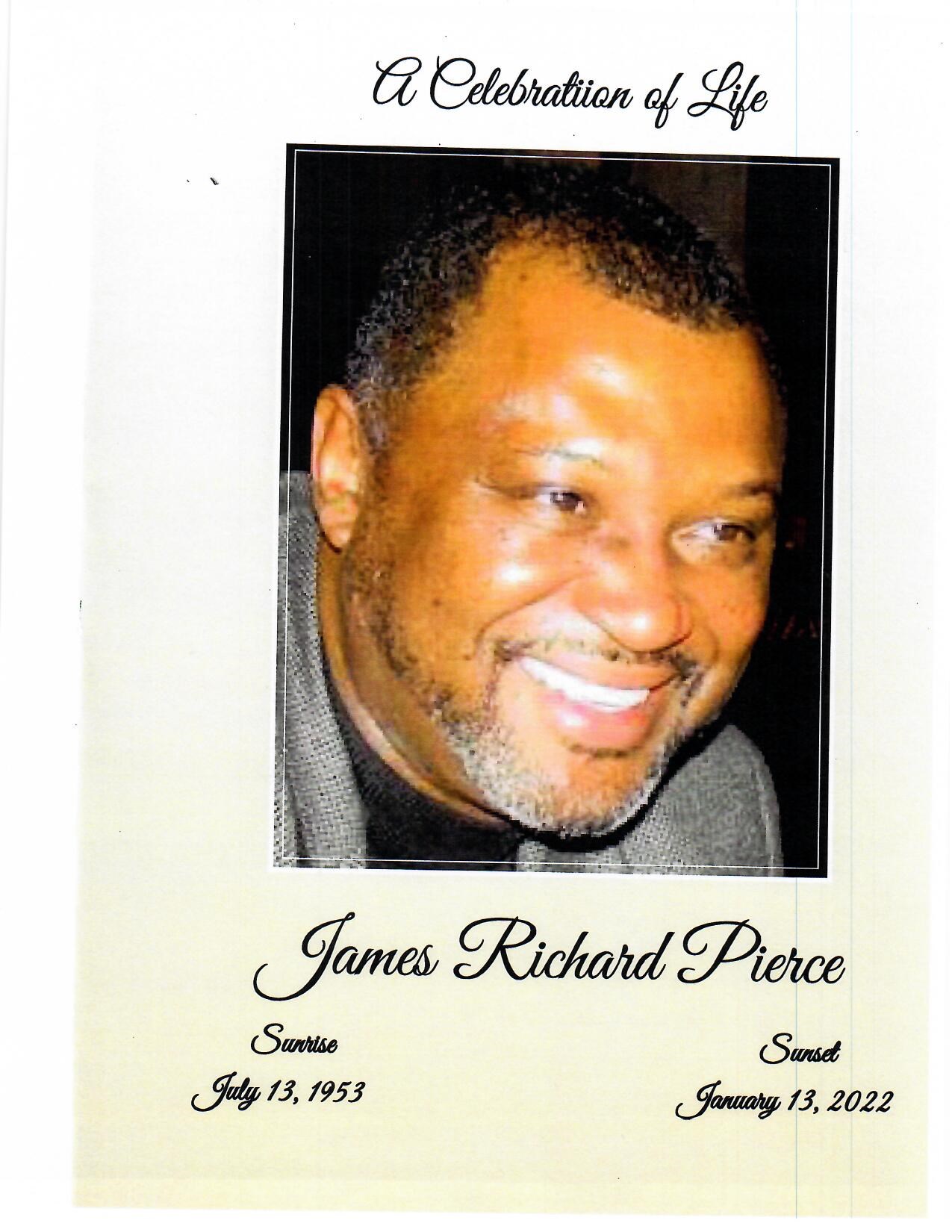 Obituary of James Richard Pierce