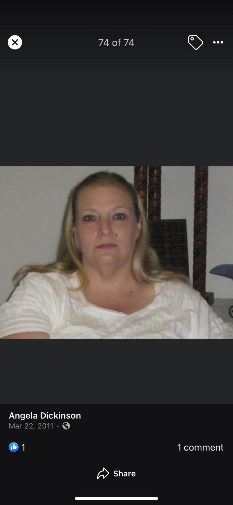 Obituary of Angela Dickinson