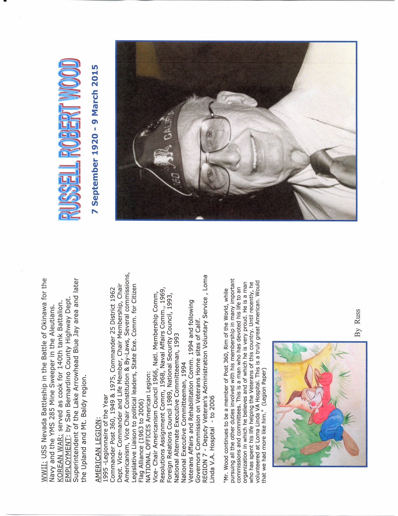 Obituary of Russell Robert Wood