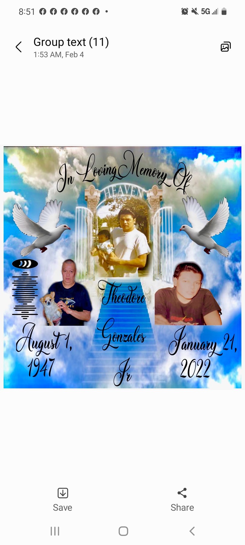 Obituary of Theodore Chavez Gonzales Jr.