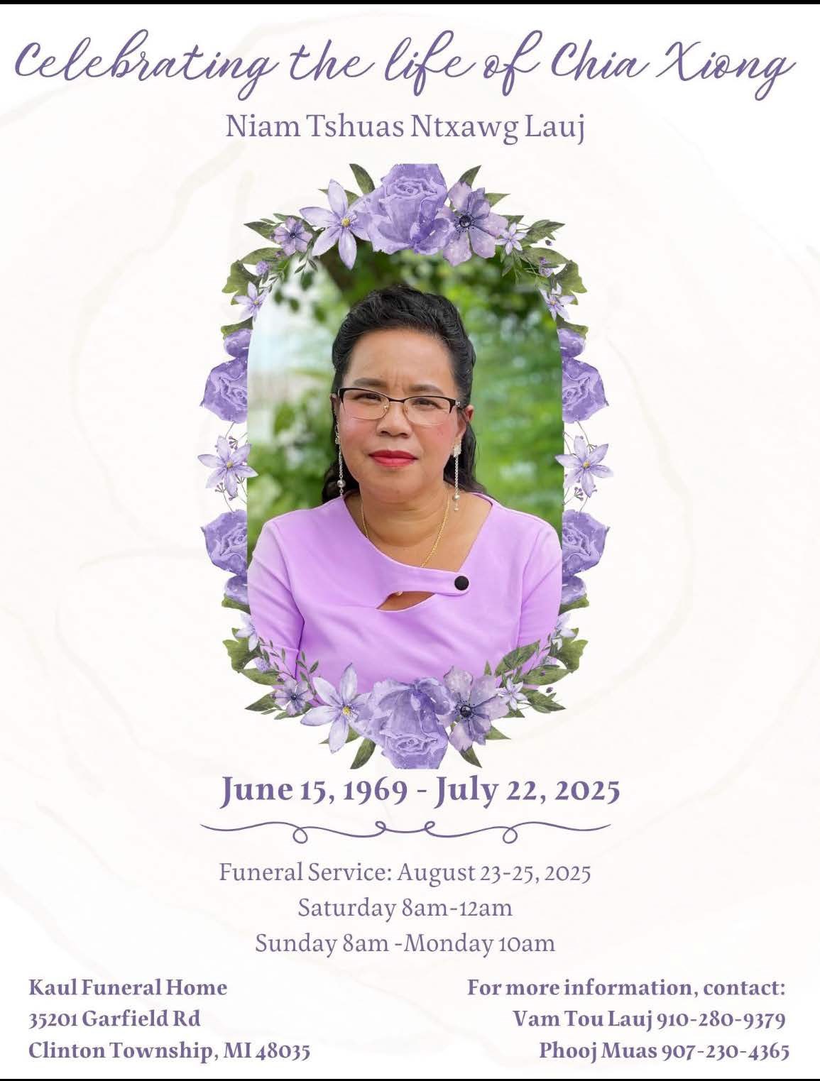 Obituary of Chia Xiong