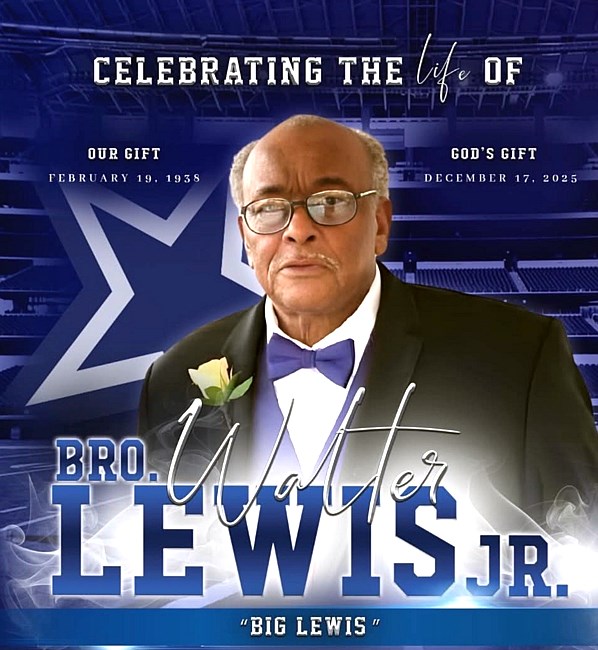 Avis de décès de Walter Lewis Jr.