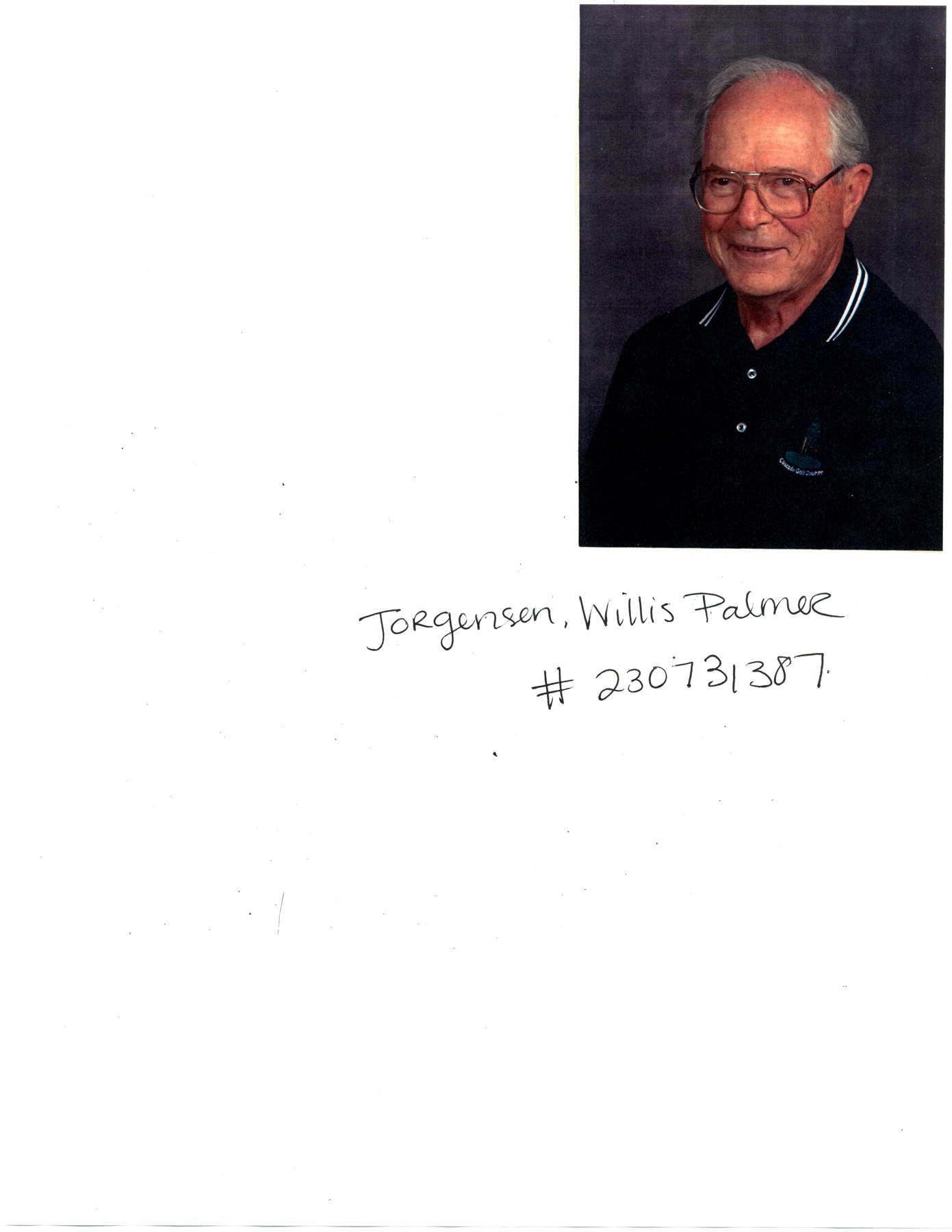Obituary of Willis Palmer Jorgensen