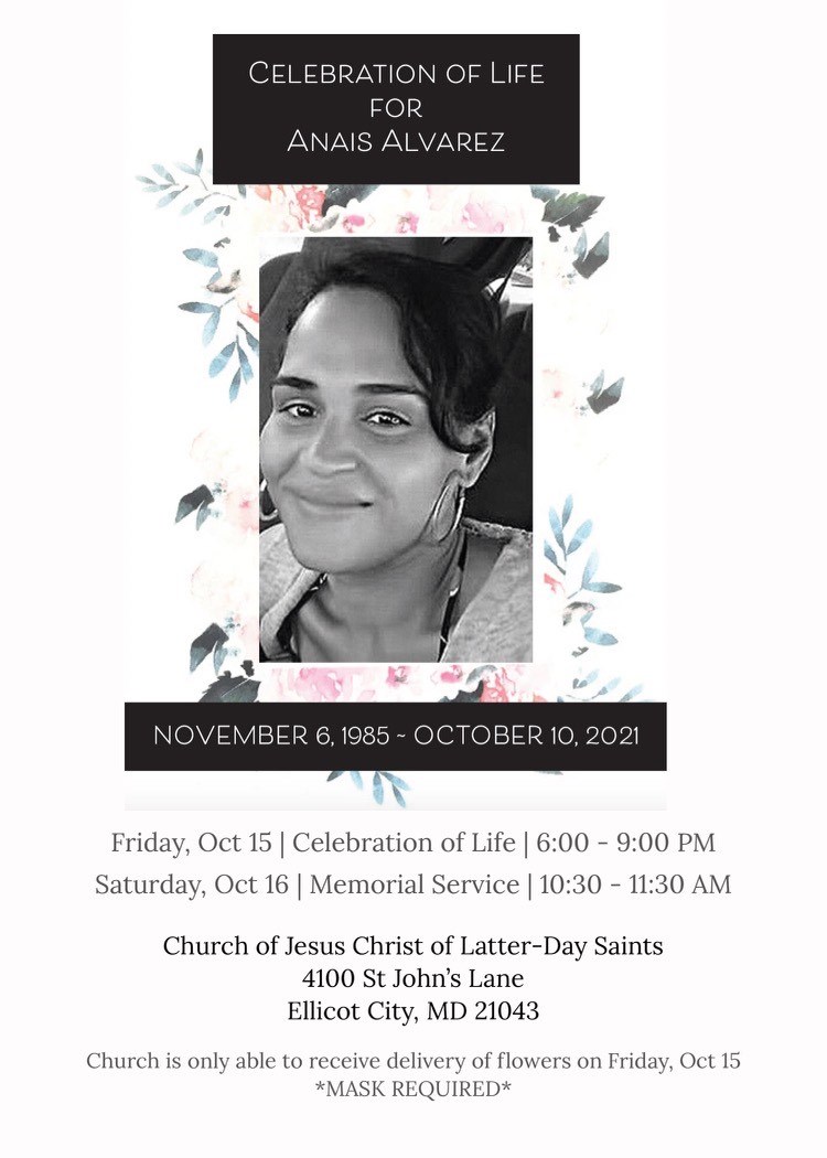Obituary of Anais Ivette Alvarez