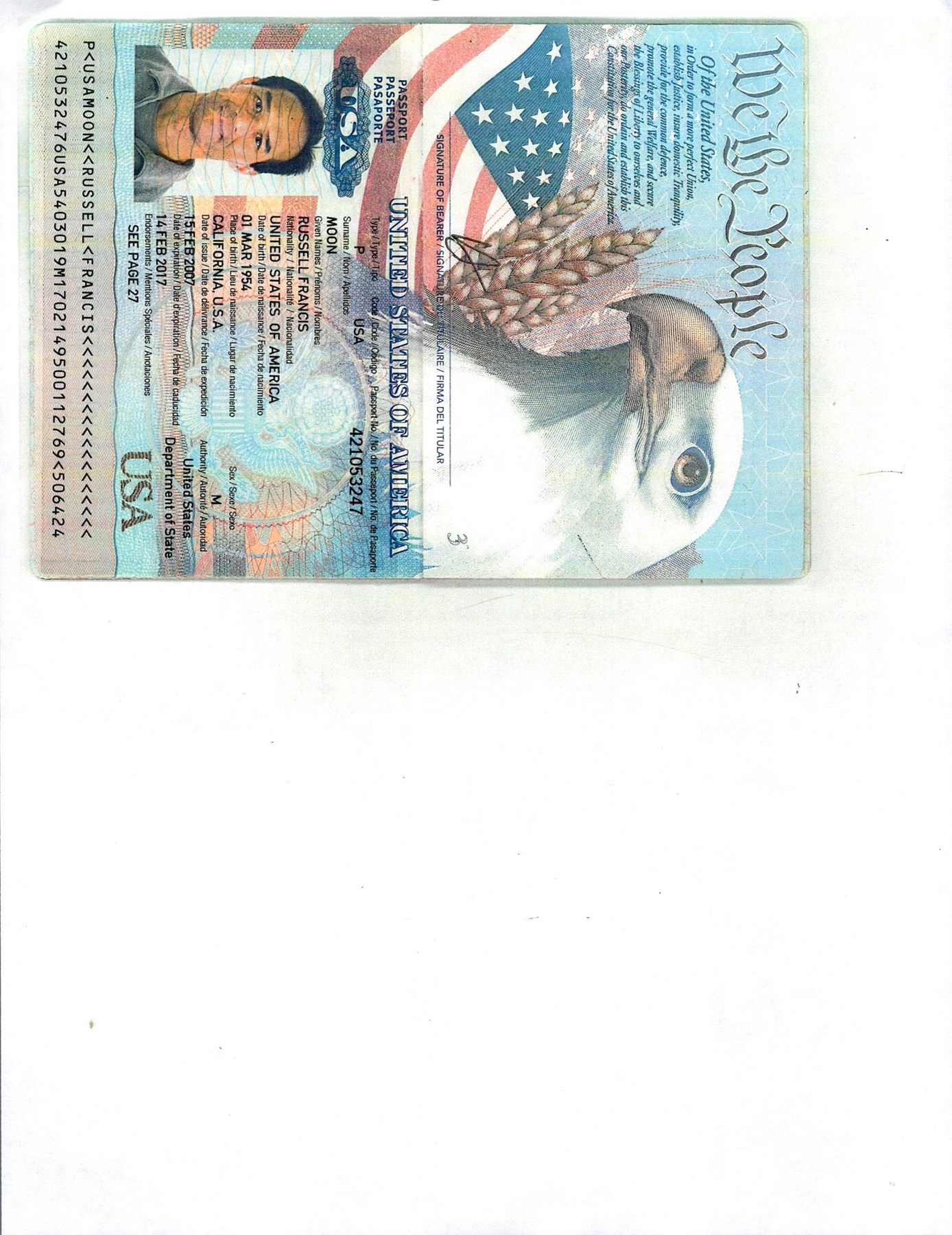 Obituary of Russell F. Moon