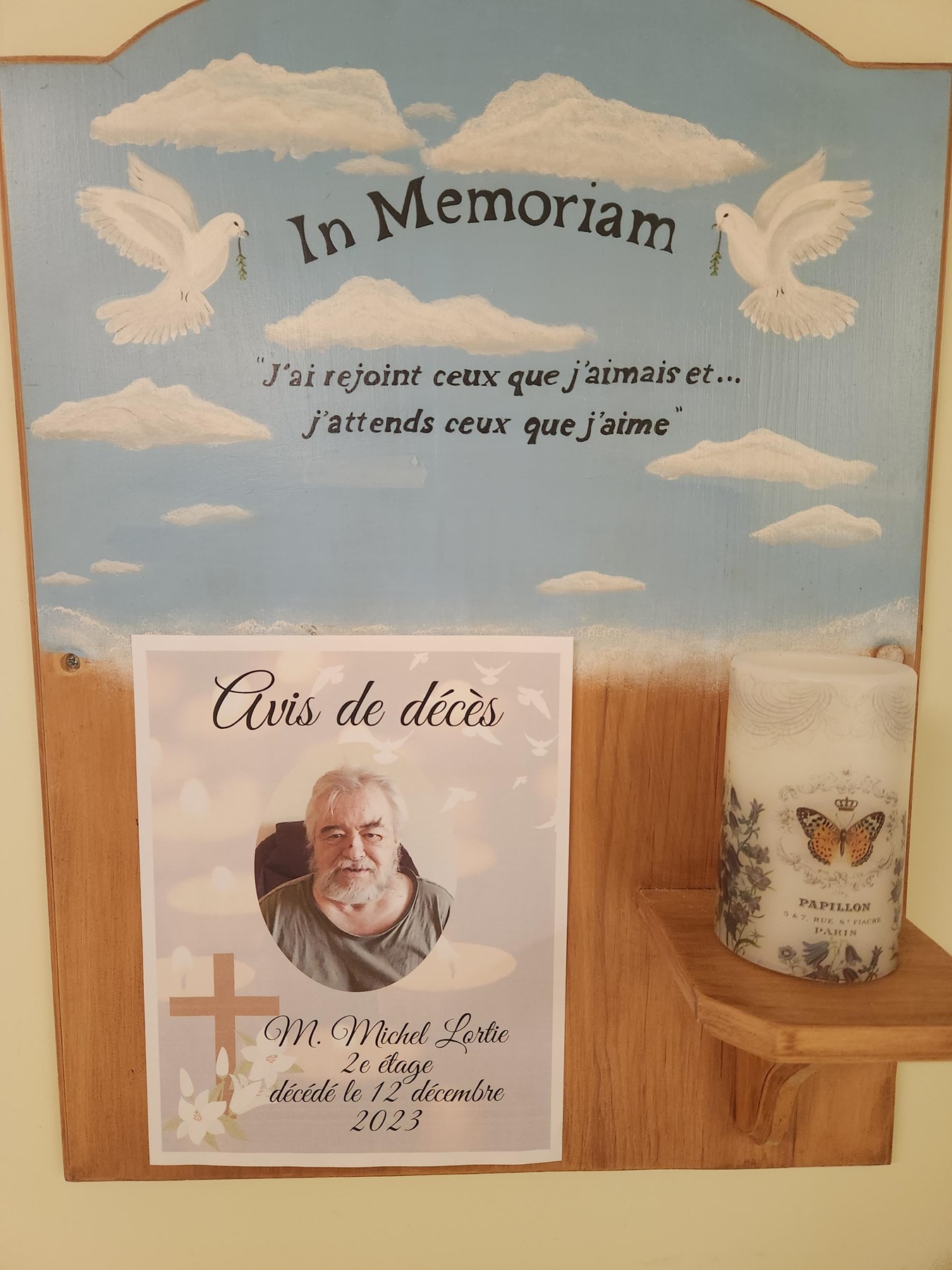 Avis de décès de Michel Lortie