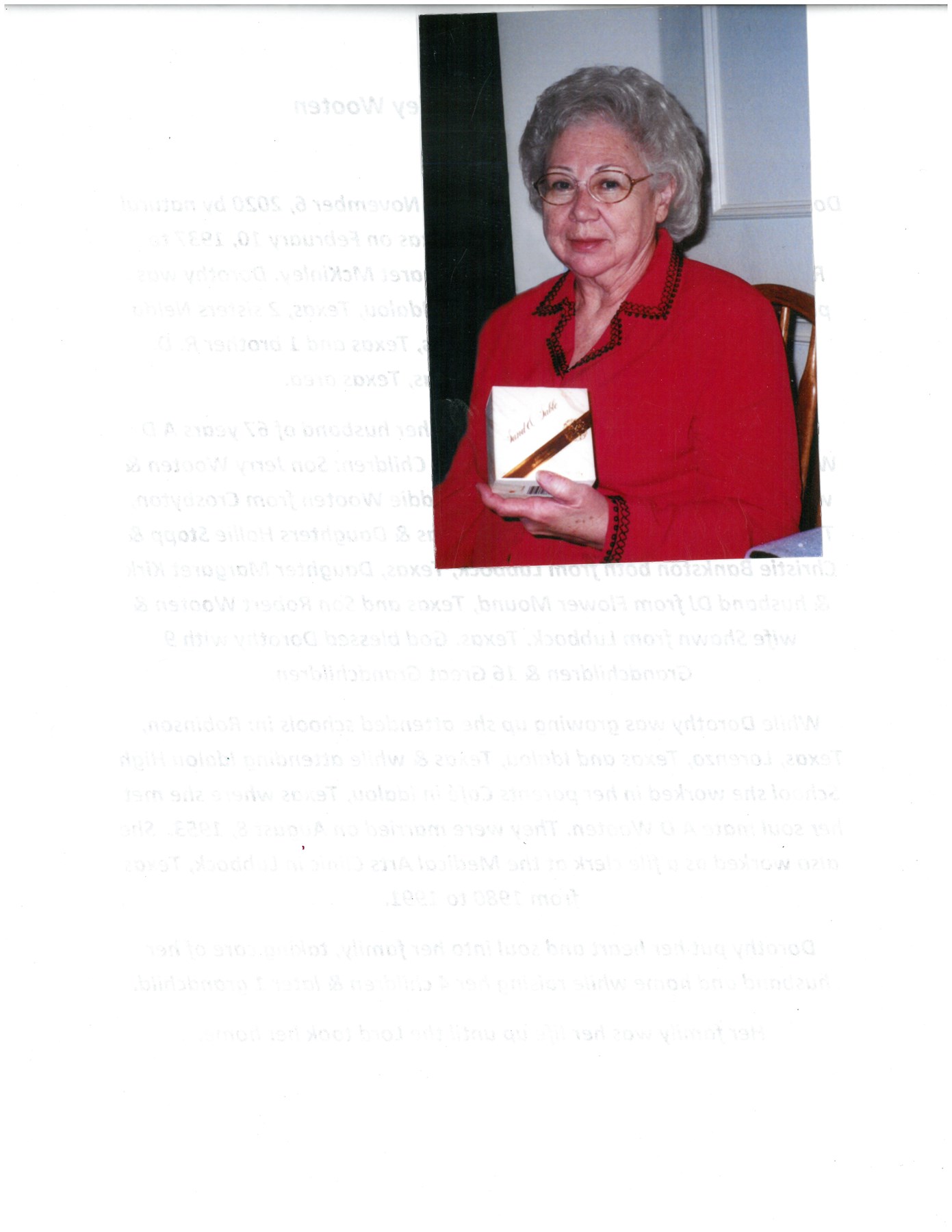 Obituary of Dorothy Wooten