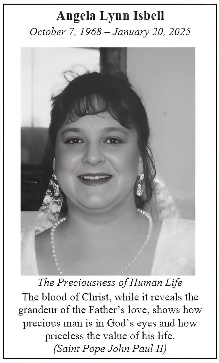 Obituary of Angela Lynn Isbell
