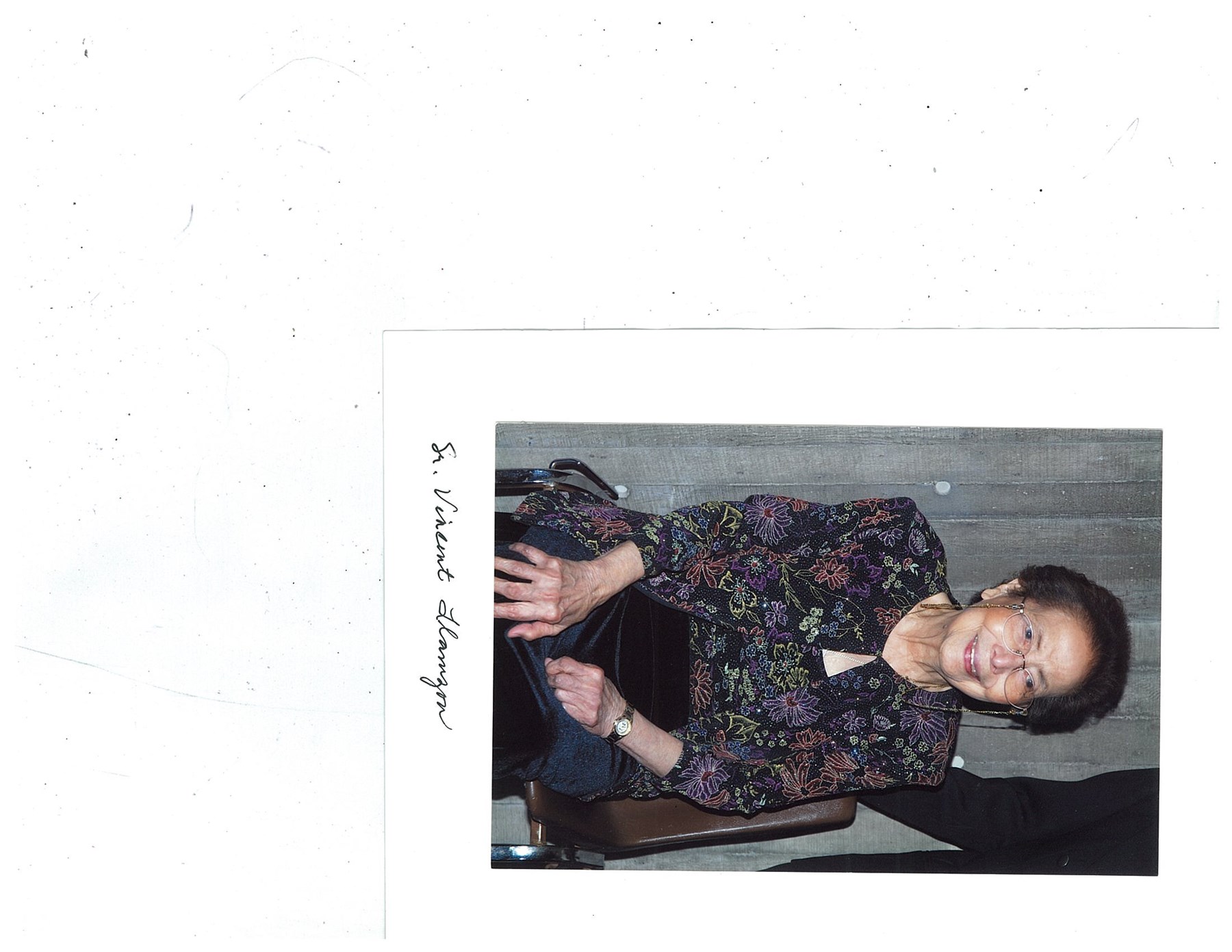 Obituary of Sister Marie Vincent Llamzon