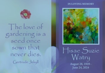 Obituary of Hisae Suzie Watry