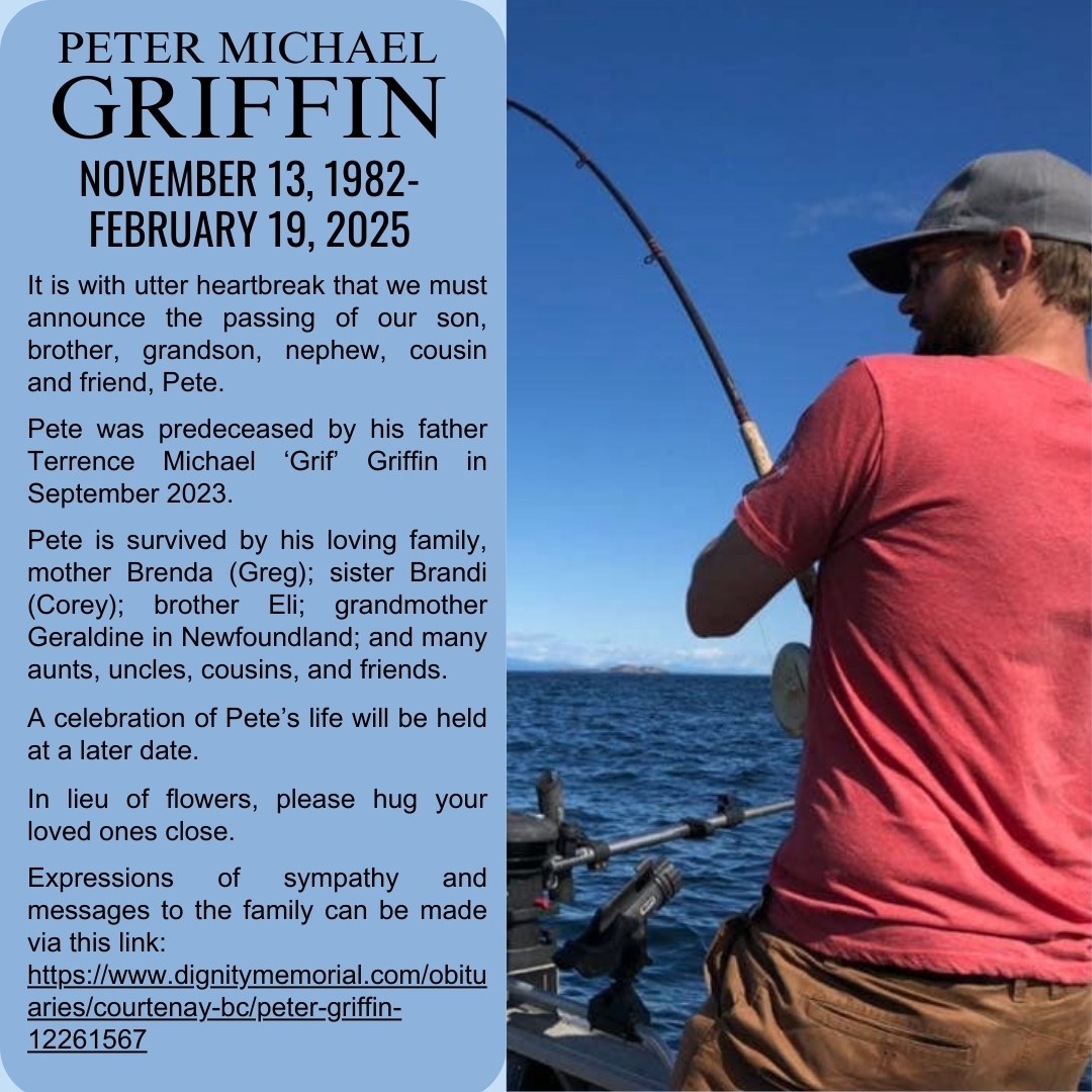 Obituary of Peter Michael Griffin