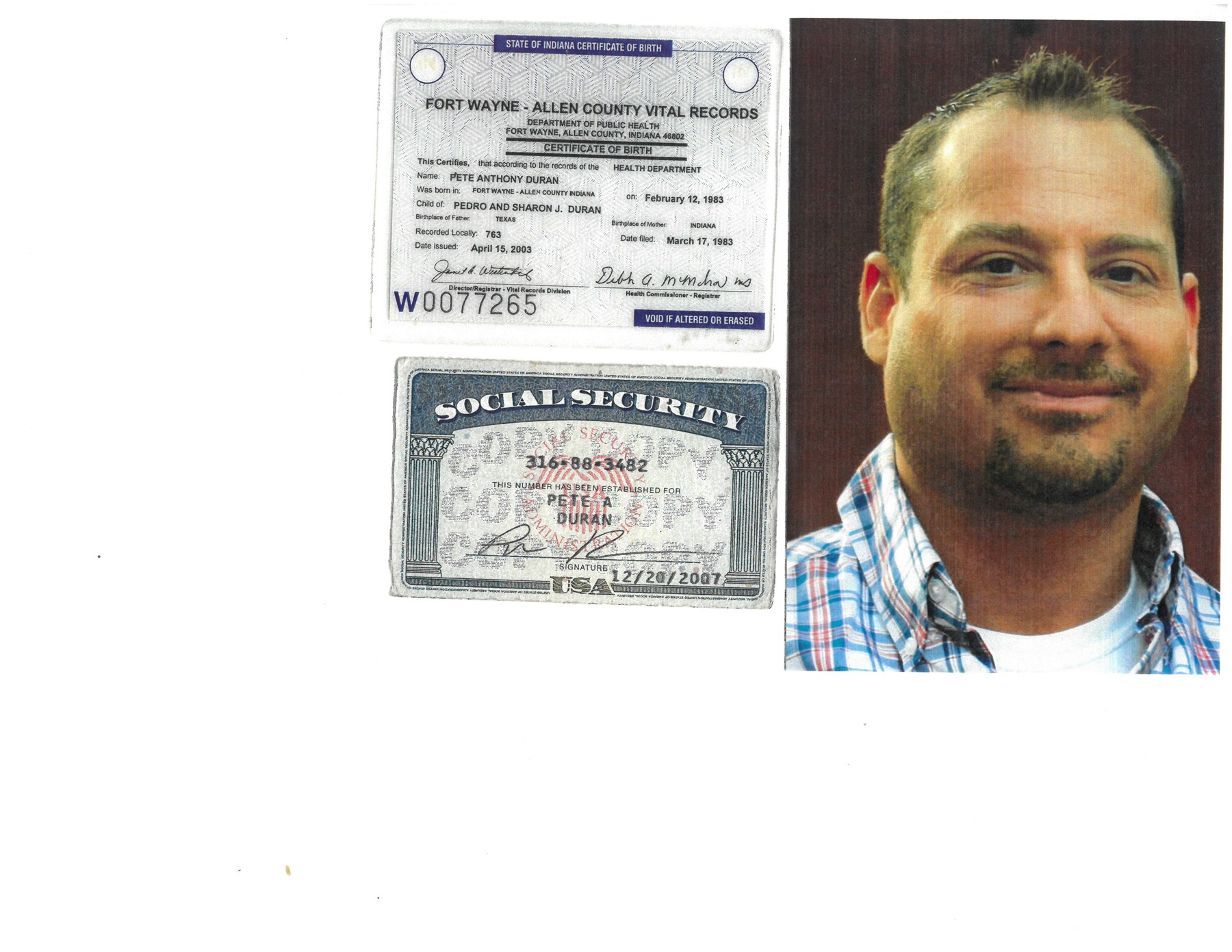 Obituary of Pete Anthony Duran