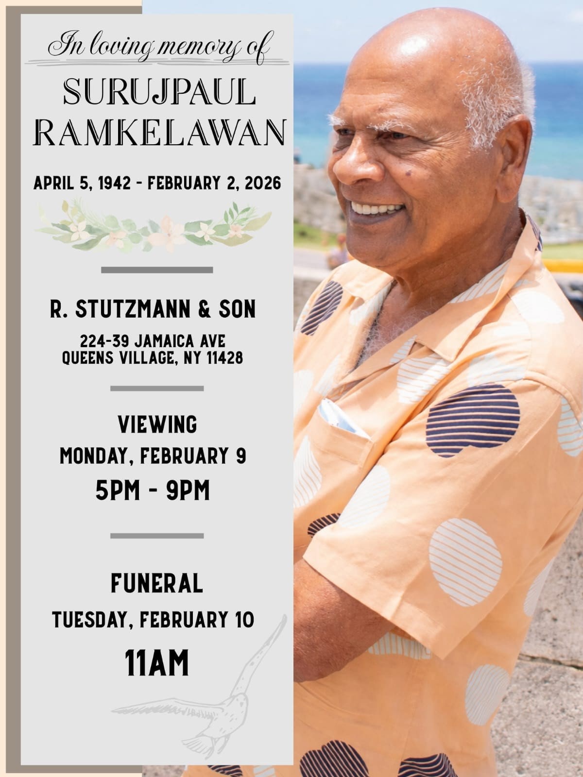 Obituary of Surujpaul Ramkelawan