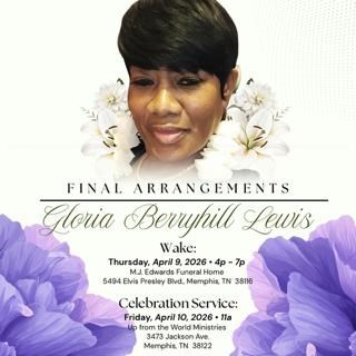 Obituary of Gloria Lewis