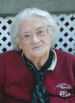 Avis de décès de Éveline Savoie