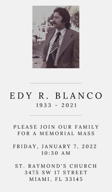 Obituary of Edy R. Blanco