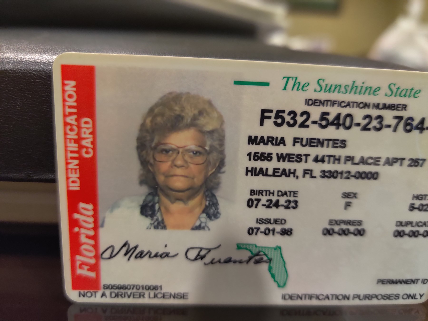 Obituary of Maria Fuentes