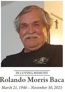 Obituary of Rolando Morris Baca