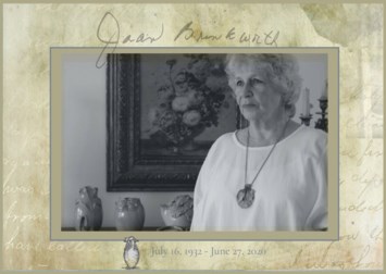 Obituary of Mary Joan Brinkworth