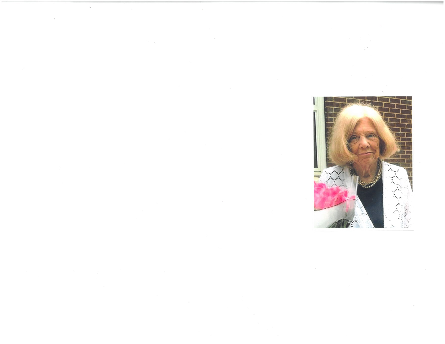 Obituary of Mrs. Marcelline Baxter Wenger