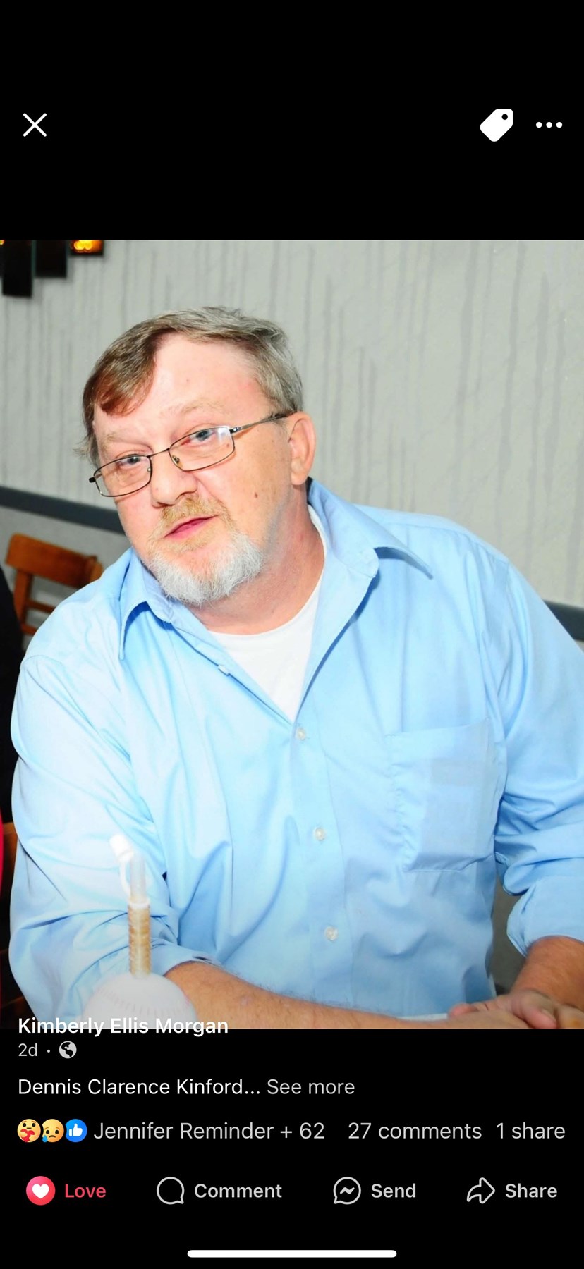 Avis de décès de Dennis Clarence Kinford