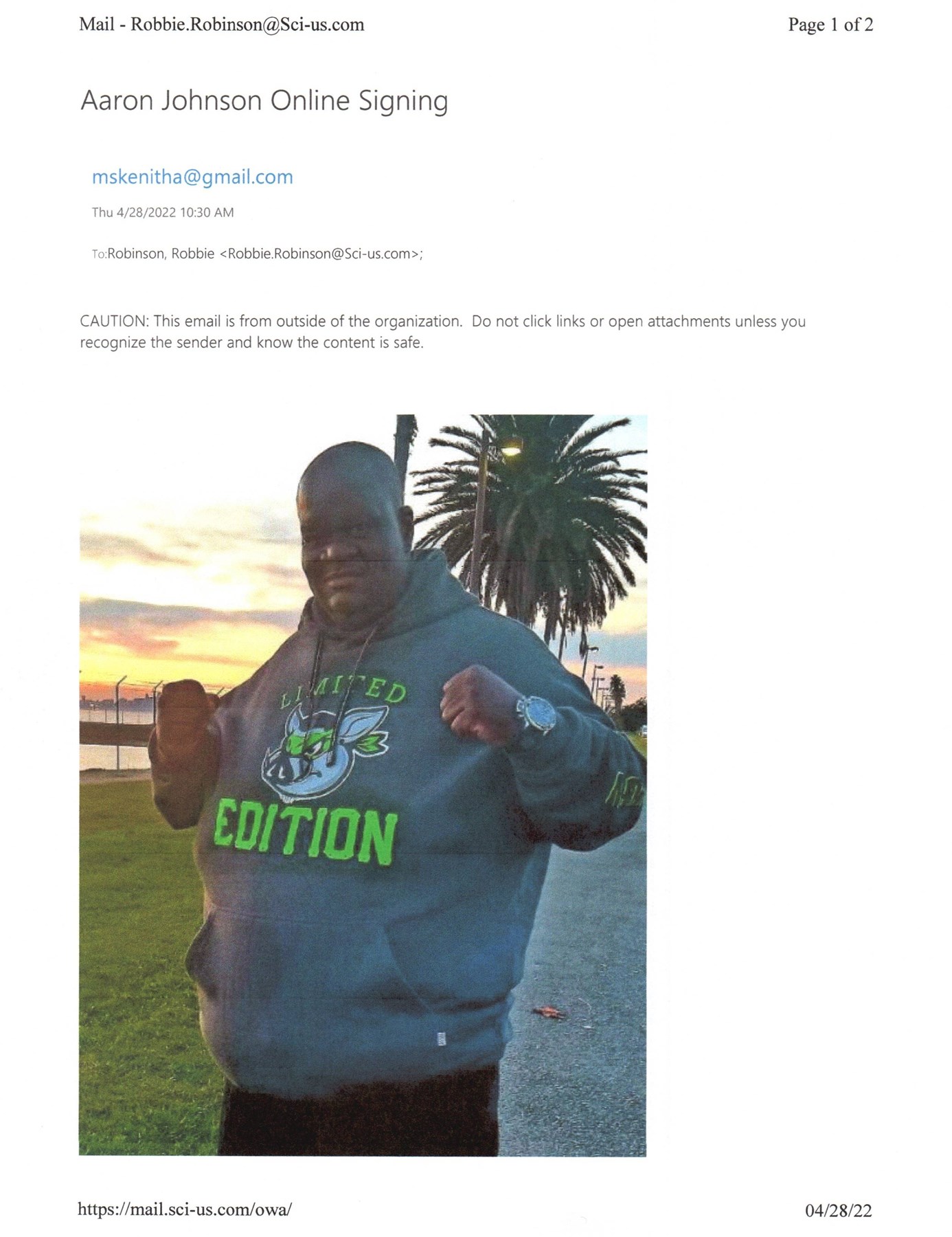 Obituary of Aaron Johnson