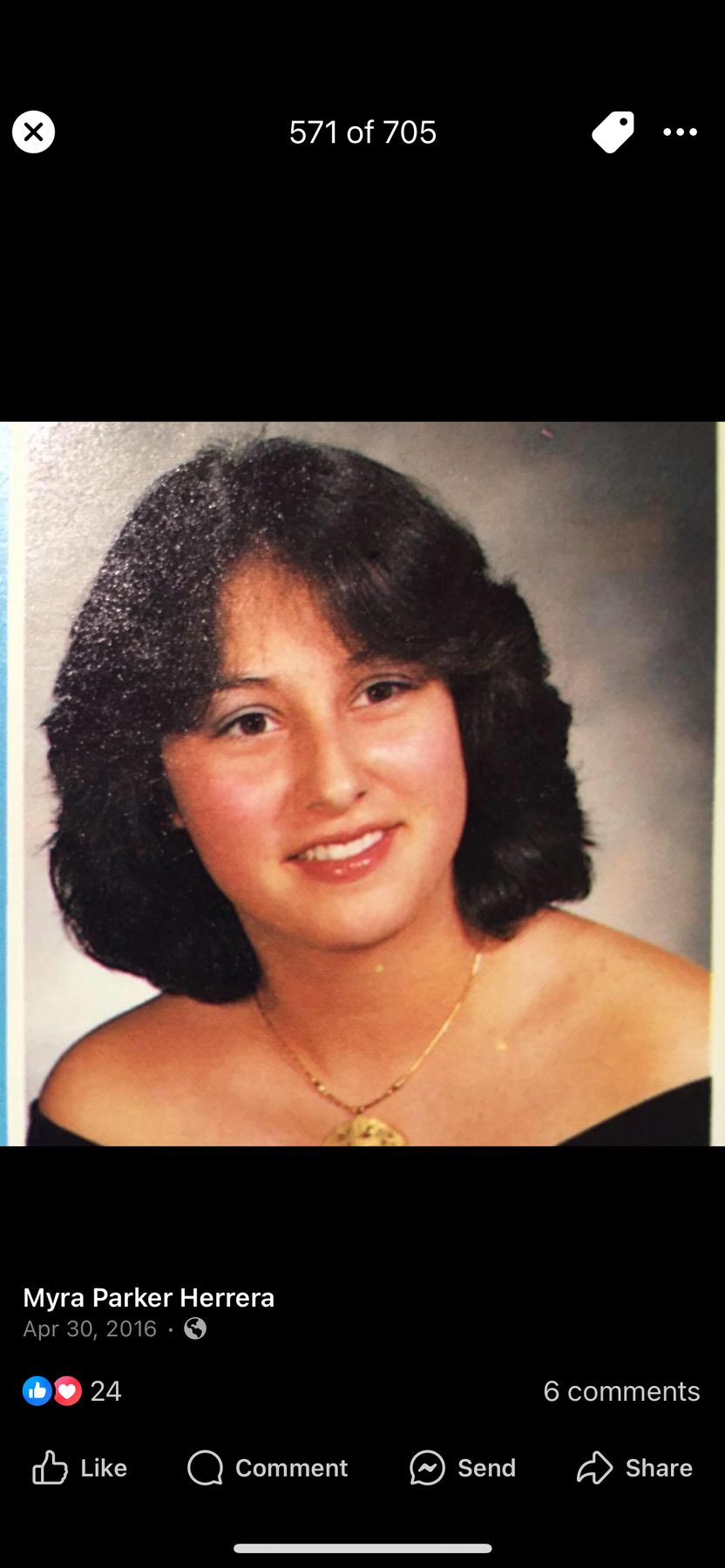 Avis de décès de Myra Antonia Parker Herrera