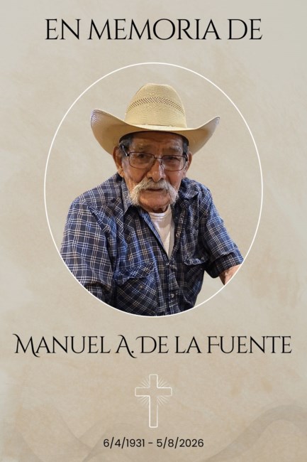 Obituario de Manuel Alvares De La Fuente
