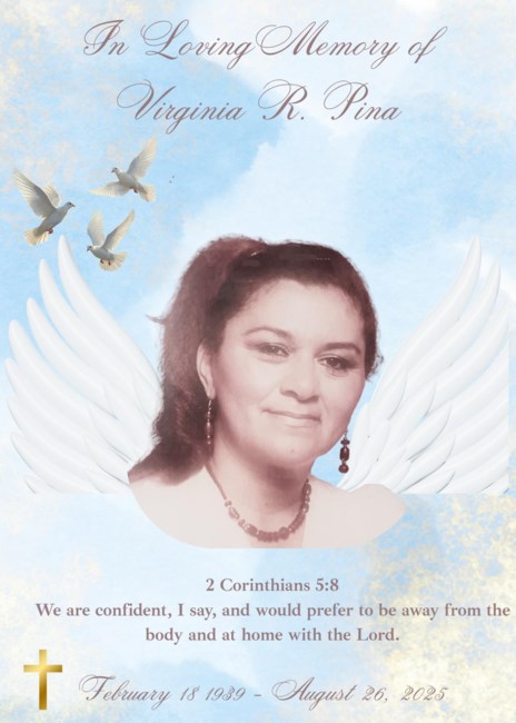 Avis de décès de Virginia R. Pina