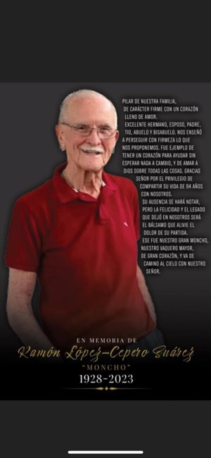 Obituary of Ramón López-Cepero Suárez