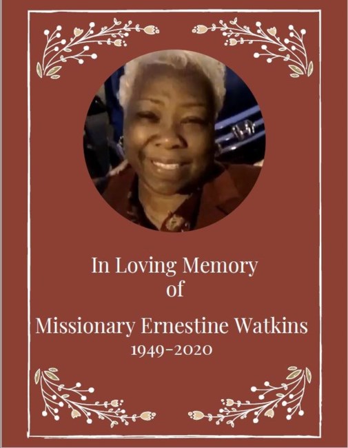 Avis de décès de Missionary Ernestine Watkins