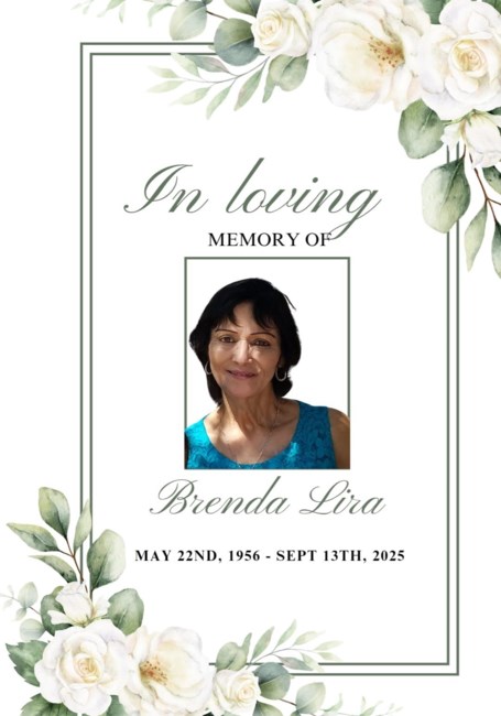 Avis de décès de Brenda Q Lira