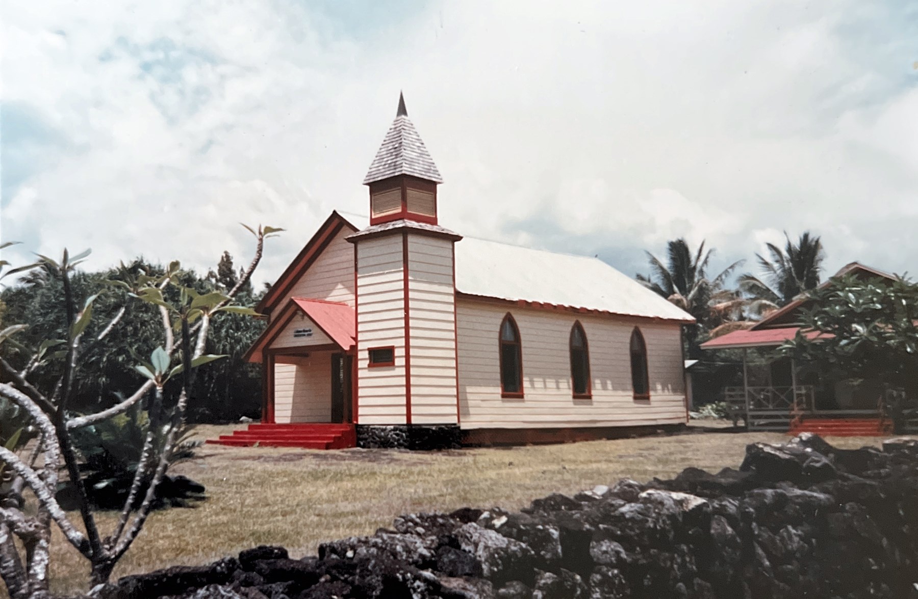 Kalapana Mauna Kea Church, the Kama family church.  Reverend John Kama was the Kahu (Minister).