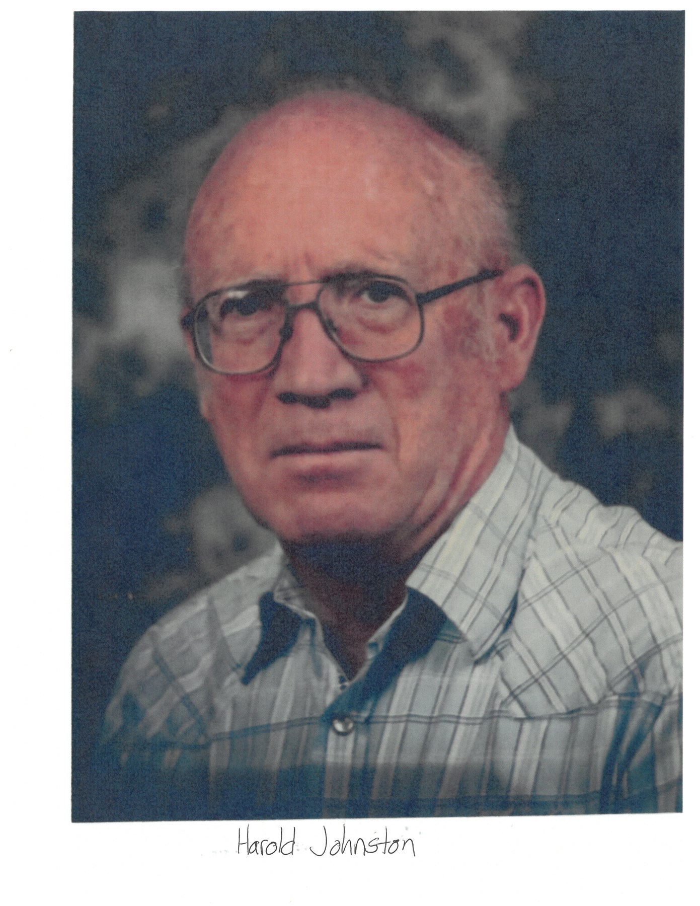 Avis de décès de Harold Emory Johnston