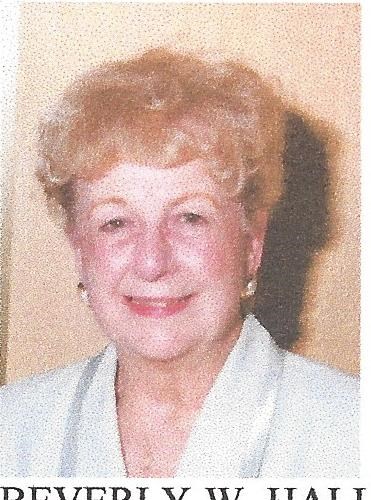 Obituary of Beverly W Hall