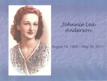 Obituary of Johnnie Lee Anderson