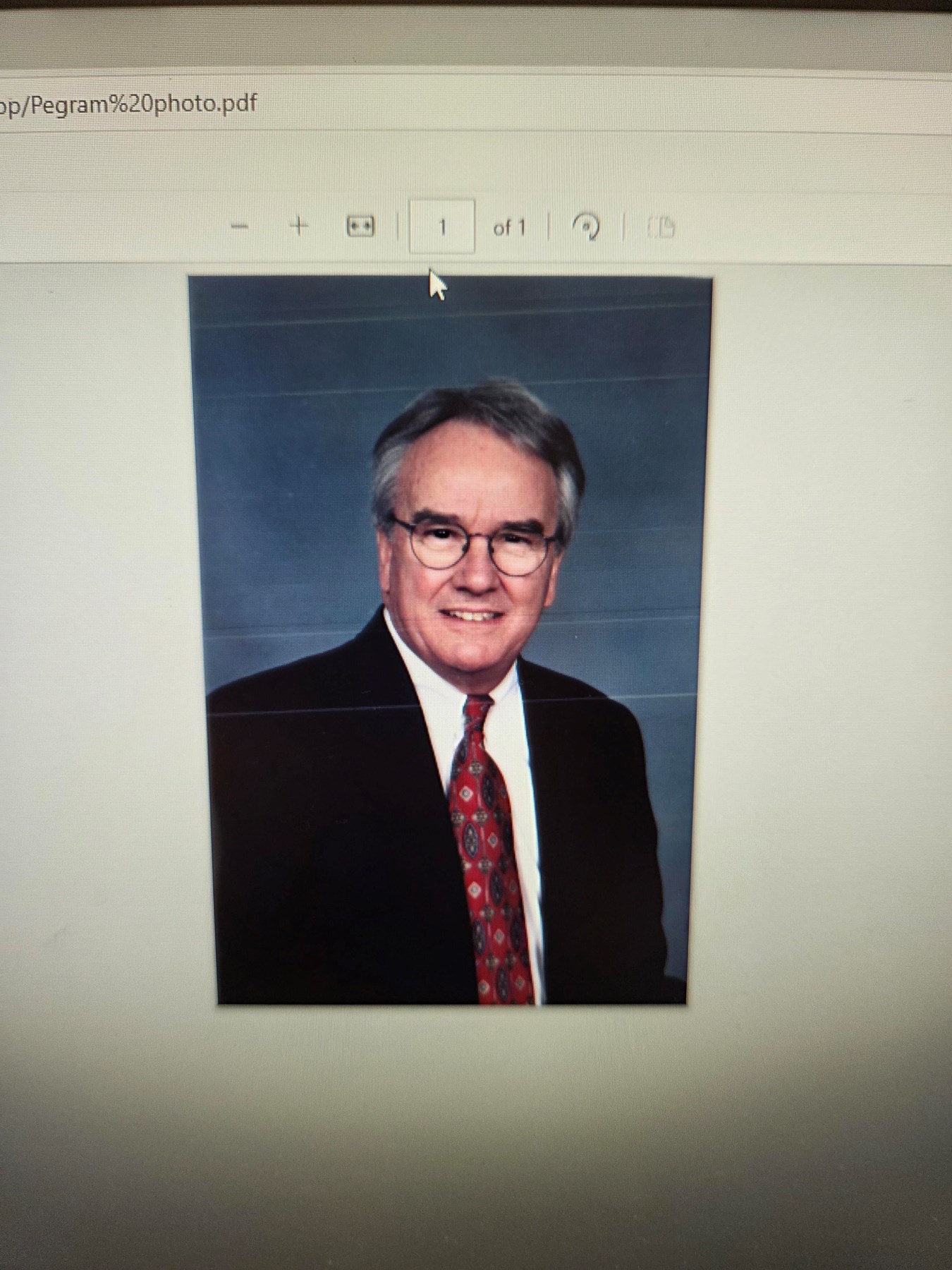 Obituary of Reverend  Emmanuel Poole Pegram