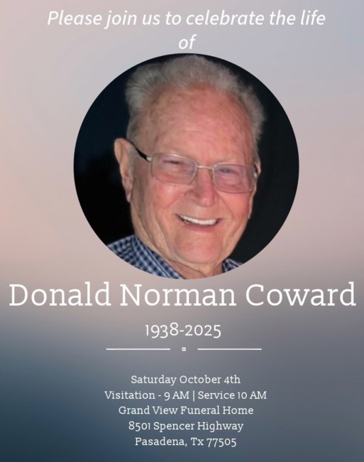 Obituary of Donald Coward
