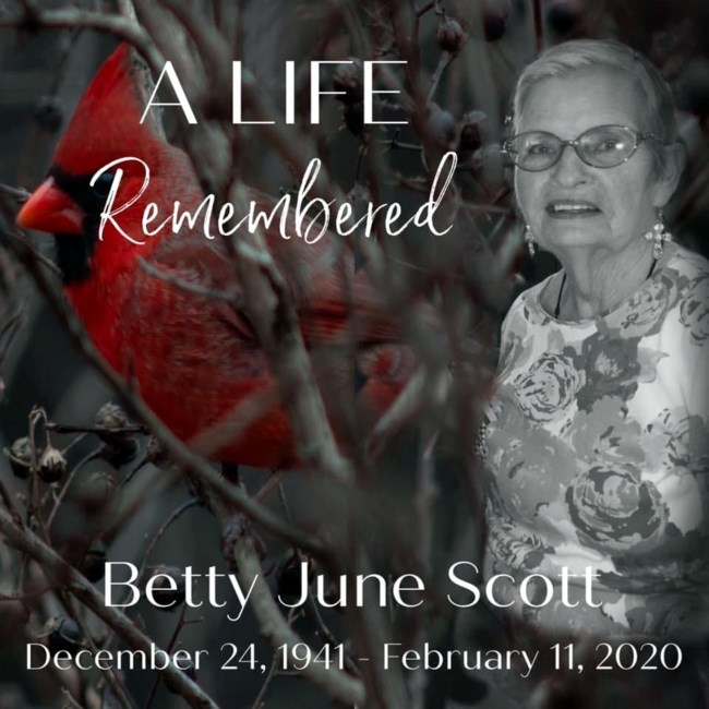 Obituario de Betty June Scott