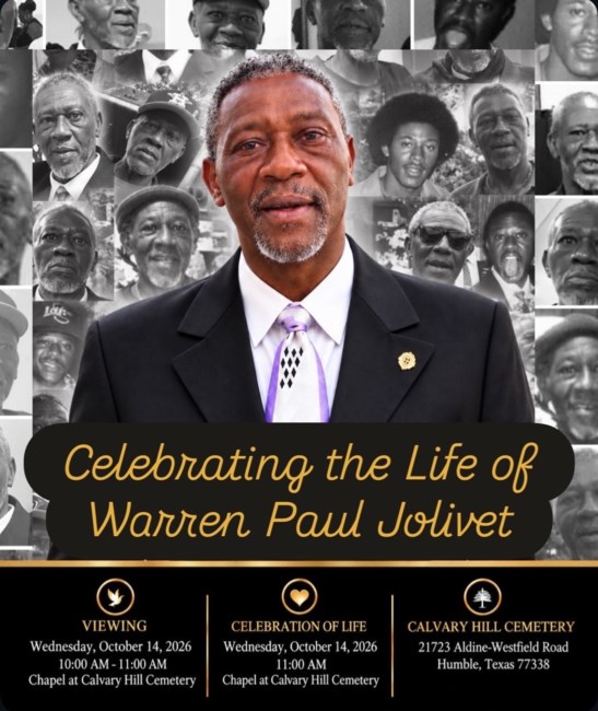 Obituary of Warren "Poley" Paul Jolivet