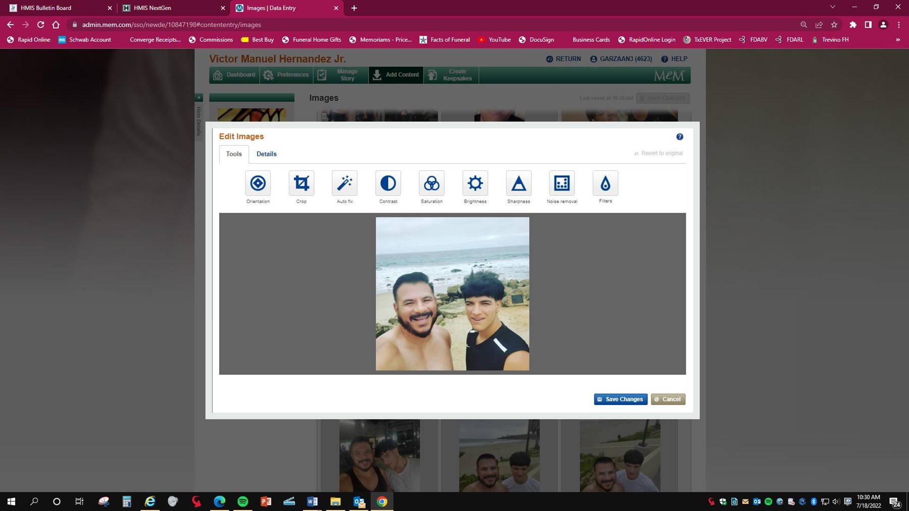 Obituary of Victor Manuel Hernandez Jr.