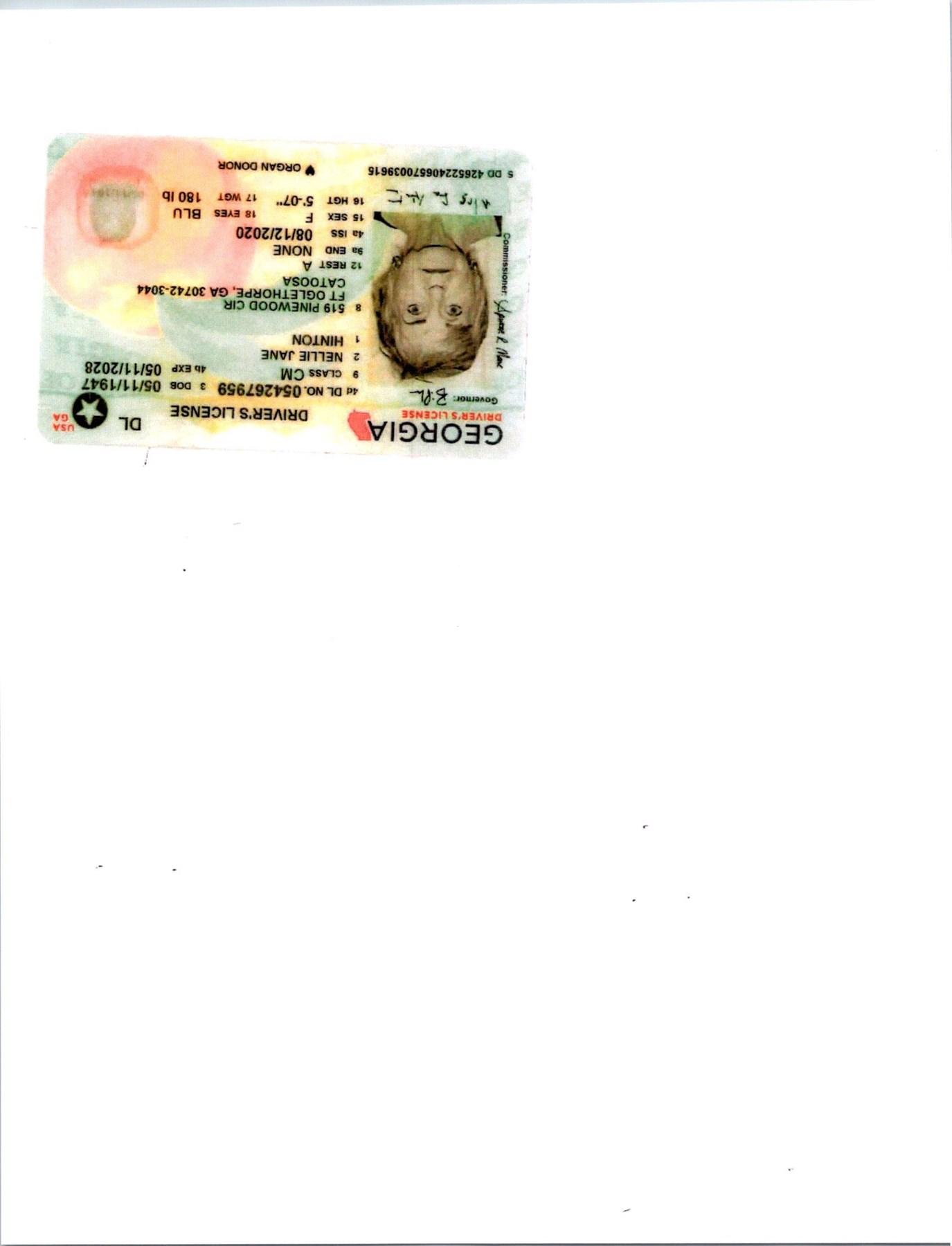 Obituary of Nellie Jane Hinton