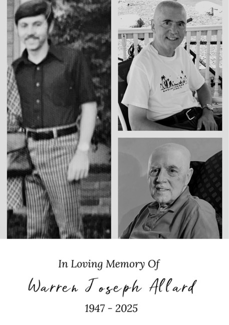 Obituary of Warren Joseph Allard